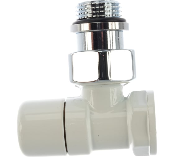 Запорный угловой клапан SR Rubinetterie Ovus 1/2, цвет белый 0453-1500VC0A