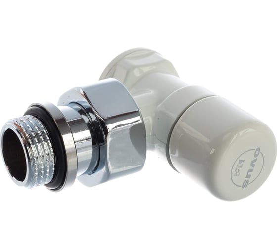 Запорный угловой клапан SR Rubinetterie Ovus 1/2, цвет белый 0453-1500VC0A