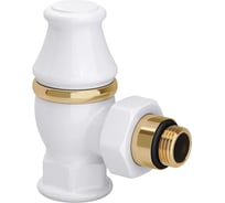 Угловой запорный клапан для радиатора SR Rubinetterie Liberty 1/2х3/4, цвет белый 0323-2000V00A