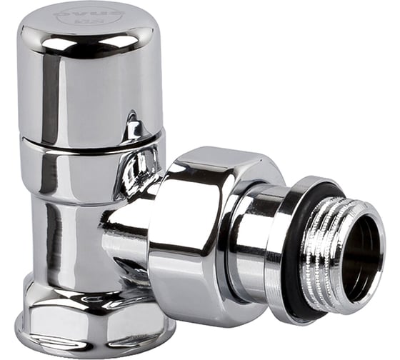 Запорный угловой клапан SR Rubinetterie Ovus 1/2, цвет хром 0453-1500C000