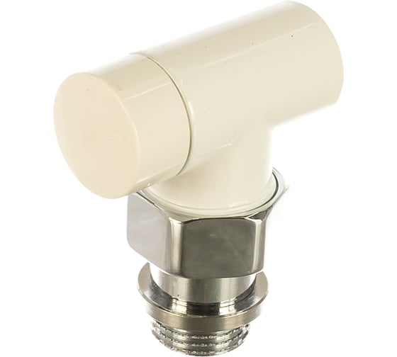 Угловой запорный клапан SR Rubinetterie 1/2, цвет белый, Tondera Light 0775-1500VC0A