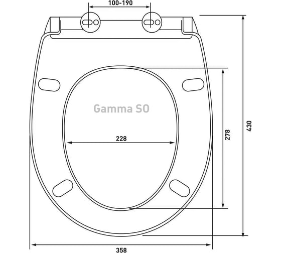Сиденье Berges Gamma so 019103