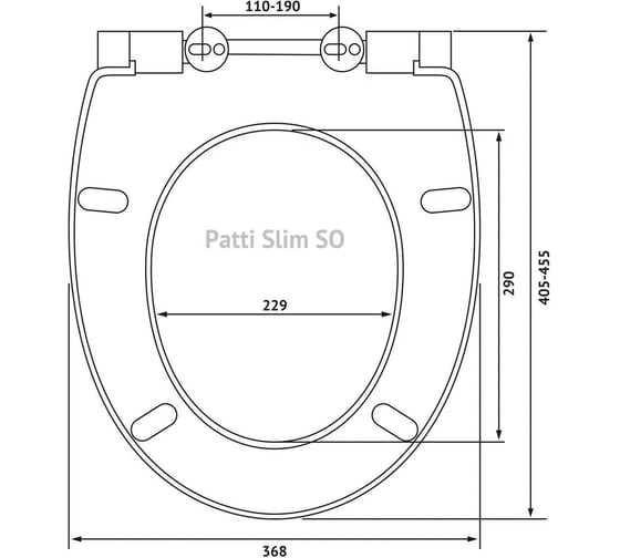 Сиденье Berges Patti slim so 013103