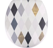 Мягкое сиденье для унитаза Сантис ромбы 021738