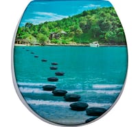 Мягкое сиденье для унитаза Сантис лагуна 014321