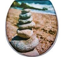 Мягкое сиденье для унитаза Сантис камни 014323