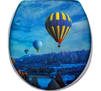 Мягкое сиденье для унитаза Сантис воздушный шар 017025