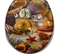 Мягкое сиденье для унитаза Сантис ракушки 002254