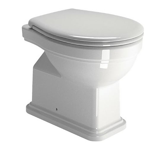 Крышка-сиденье GSI MSC87CN11 CLASSIC soft-close хромированные петли, белый 07 00000071670