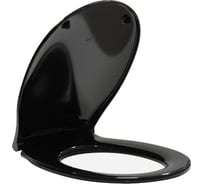 Крышка-сиденье GSI MSC87CN20 CLASSIC soft-close хромированные петли, черный 00000071685