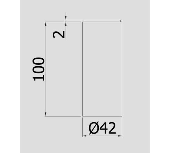 Удлинитель Paffoni 100 мм, для смесителя LIG078, черный ZPRO250NO (267069) 00267069