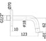 Излив из стены Paffoni Light 120 мм ZBOC103NO (241703) 00241703 2