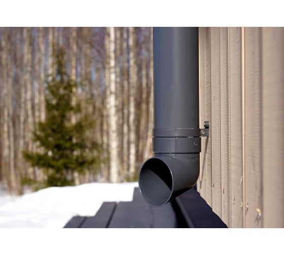 Хомут трубы Grand Line lite пвх, графит (ral 7024) 254878