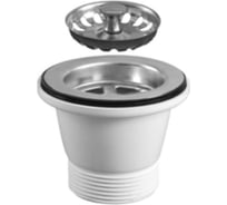 Водослив для мойки MIANO 6/4" с нерж. решеткой O70 мм + съемный фильтр O52 мм 110 M1131 30501152