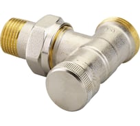 Угловой запорный клапан Danfoss RLV 15 с возможностью дренажа наружная резьба 003L0363