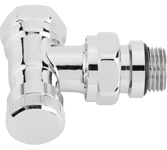 Угловой запорный клапан Danfoss RLV-CX хромированный 003L0273