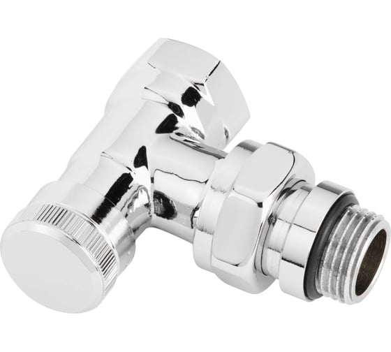 Угловой запорный клапан Danfoss RLV-CX хромированный 003L0273