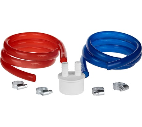 Комплект для подключения промывных фильтров MasterProf штуцер, дренажные шланги, хомуты ИС.101142