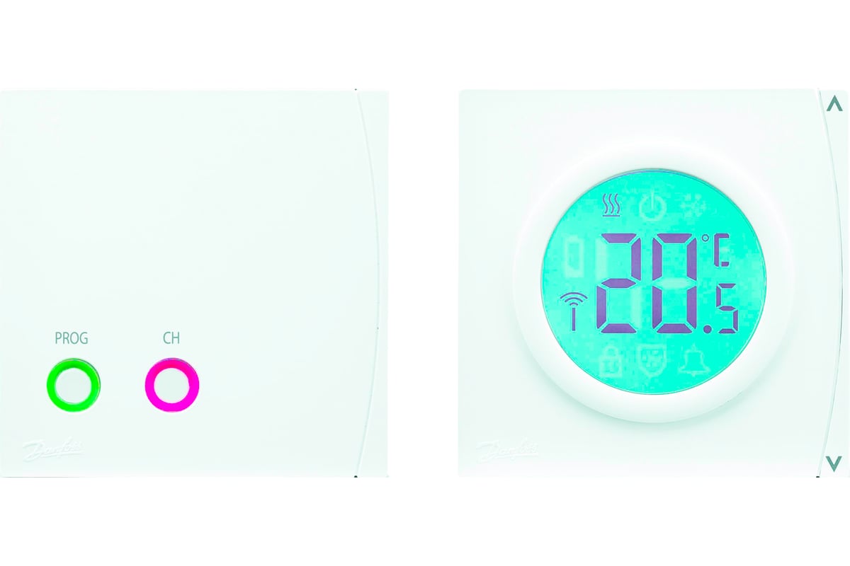 Комнатный накладной термостат Danfoss RET2000B-RF в комплекте с ...