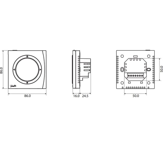 Комнатный термостат Danfoss WT-D /088U0622/ 062789