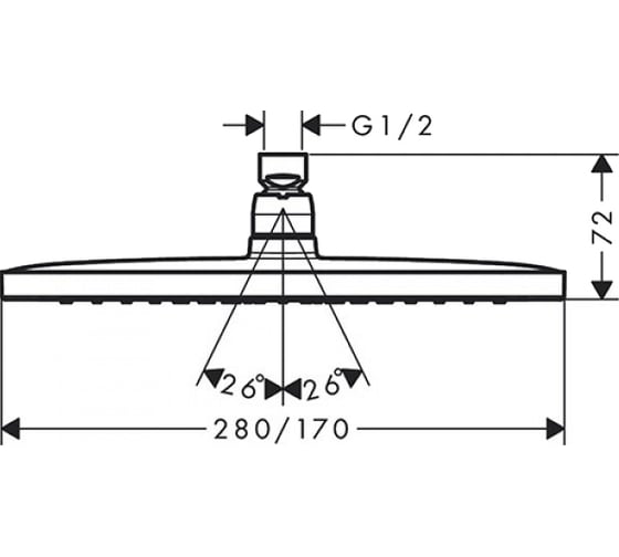 Переходник Hansgrohe 19325461 00000069600 1