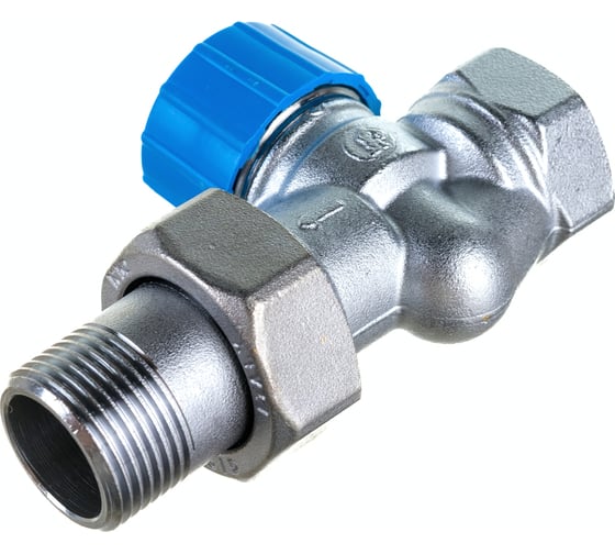 Комплект для подключения радиатора Giacomini R470F-KV, прямой, DN-20, 3/4, 3/4, ВН, с увеличенным проходом R470FX064
