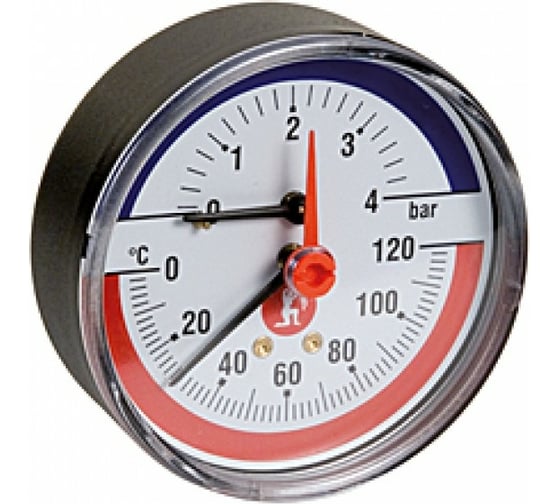 Термоманометр Giacomini R226 1/2", TC -от 0 до +120°C, PN, бар-0-6 R226Y002