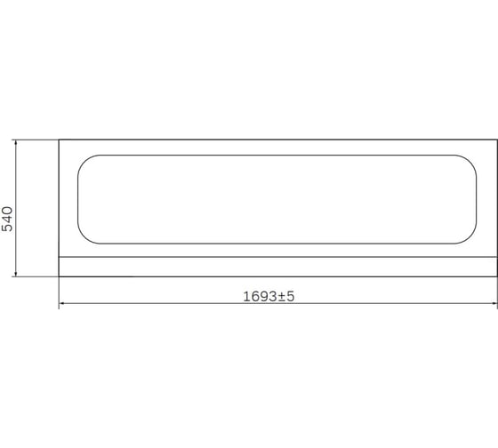 Фронтальная панель для ванны AM.PM Like A0 W80A-170-070W-P