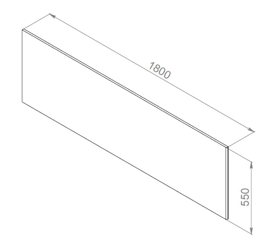 Фронтальная панель для ванны AM.PM Inspire 2.0, 180х80 см W52A-180-080W-P