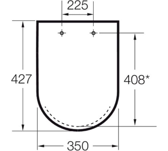 Лакированная крышка для унитаза Roca Gap soft close 801732004 00000035342