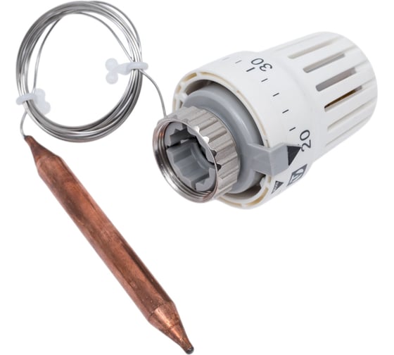 Термоголовка Valtec с погружным датчиком диапазон регулировки 20-62 С 2 м VT.3011.0.0