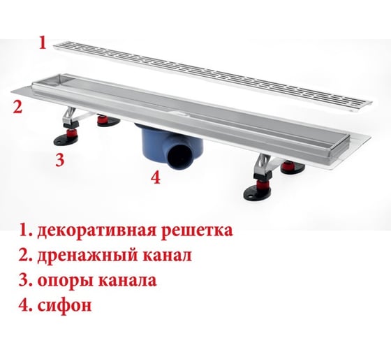 Декоративная решетка TECE TECEdrainline lines 600921
