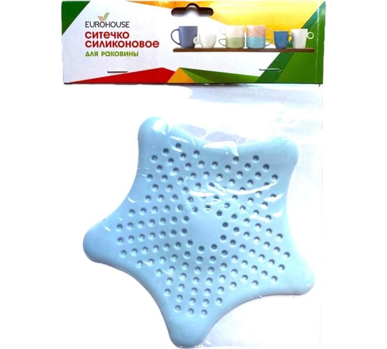 Ситечко силиконовое для раковины EUROHOUSE 15 см 15980