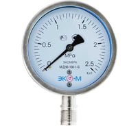 Манометр экомера ЭКО-М мд90-100мм, 0..2,5мпа, м20.1,5, гидрозаполненный МД90-100-М-2,5МПа