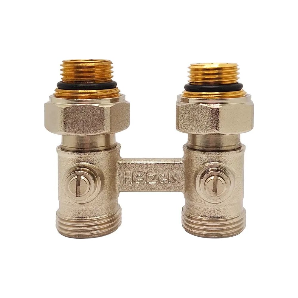 Н-образный клапан Heizen без байпаса, + adapter ek 3/4" x1/2", прямой ...