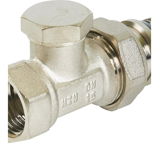 Клапан радиаторный запорный Heizen прямой, 1/2" SVD 547-15/154705575
