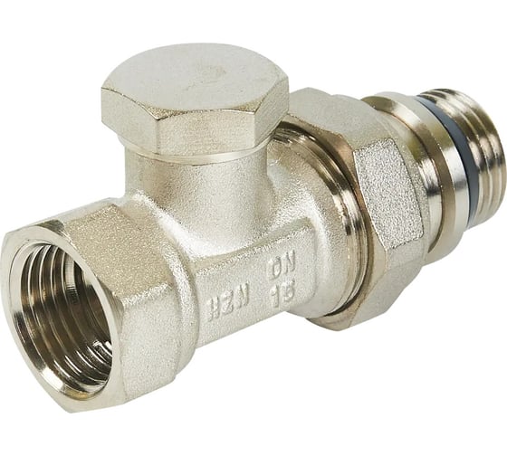 Клапан радиаторный запорный Heizen прямой, 1/2" SVD 547-15/154705575