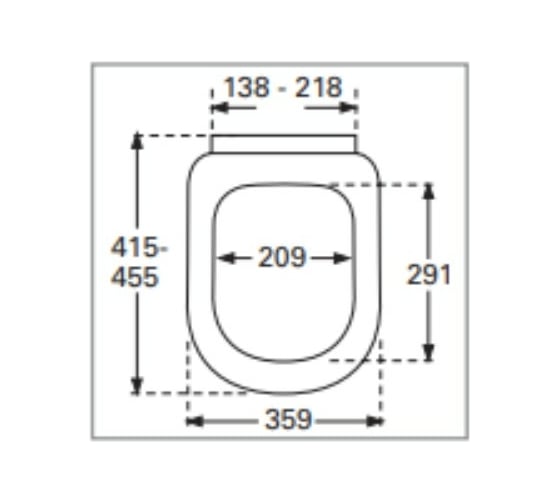 Крышка-сиденье для унитаза Villeroy & Boch SUBWAY 9M55S101 с механизмом Soft-Close, weiss alpin 00000036891