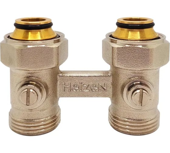 Прямой Н-образный клапан Heizen 3/4", для биметаллического радиатора БМ 3/4