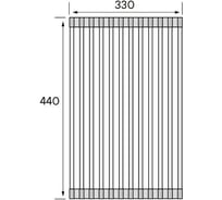 Ролл-мат Paulmark  COLUMNA вороненая сталь, 330x440 мм C440-GM