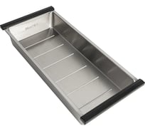 Коландер Paulmark ADVANCE брашированная нерж.сталь, 205x430 мм A430-BS