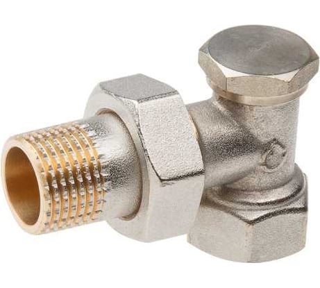 Кран вентильный для радиатора AV Engineering 1/2", угловой AVE396012