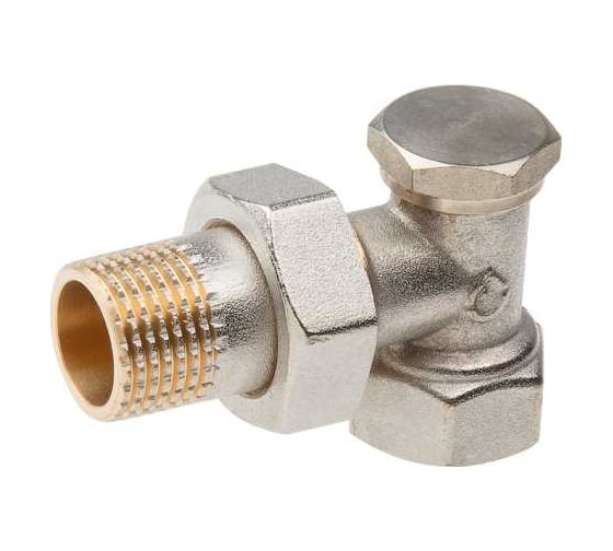 Кран вентильный для радиатора AV Engineering 1/2", угловой AVE396012