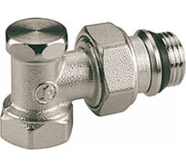 Запорный клапан для радиатора Giacomini R16TG 15 Ру16 ВР угловой штуцер R16X033 007-7073