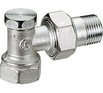 Запорный клапан для радиатора Giacomini R16D2 15 Ру16 ВР угловой R16DX003 007-0660