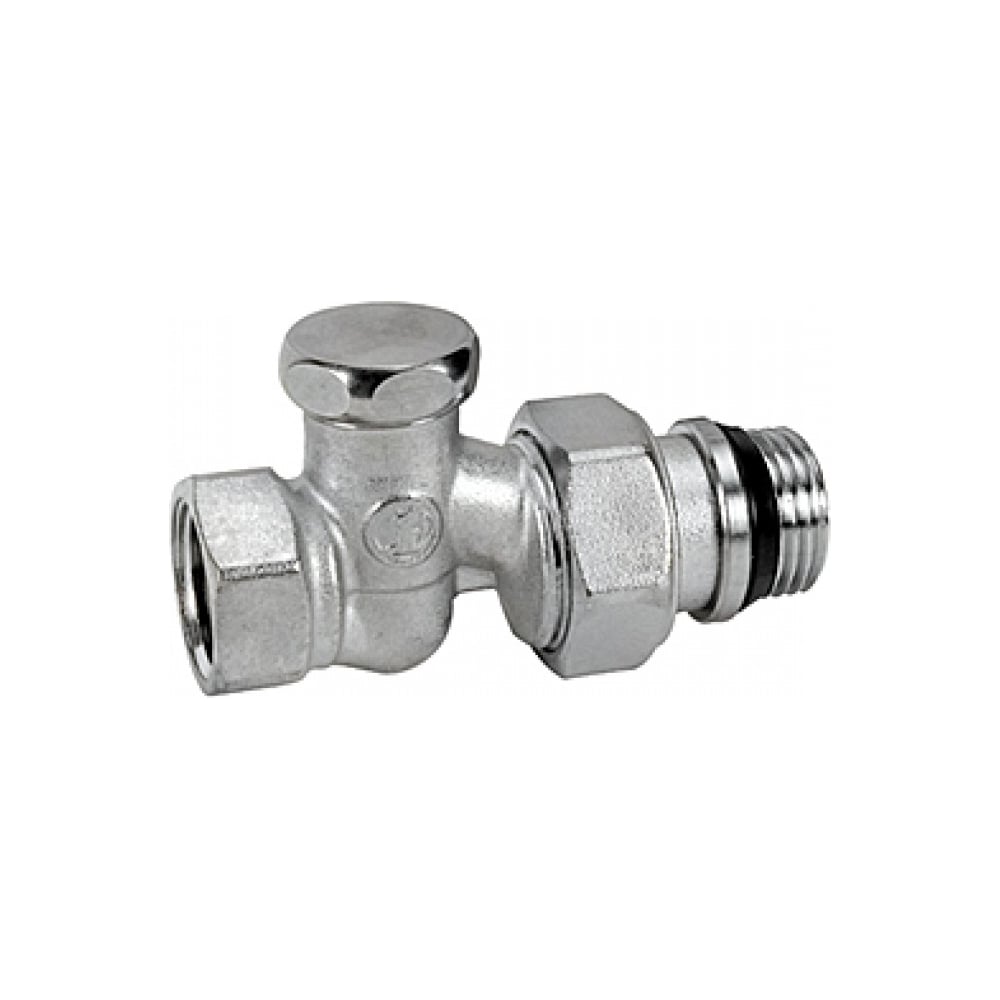 Запорный клапан для радиатора Giacomini R17TG 15 Ру16 ВР прямой штуцер ...