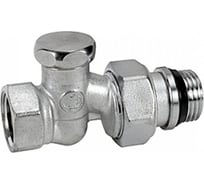 Запорный клапан для радиатора Giacomini R17TG 15 Ру16 ВР прямой штуцер R17X033 007-7072