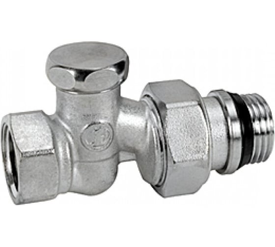 Запорный клапан для радиатора Giacomini  R17TG 15 Ру16 ВР прямой штуцер R17X033 007-7072 1