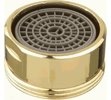 Аэратор латунный Melodia della vita М24 на 1 наружная резьба, пластикова сетка, золото MKP20531BL 10101