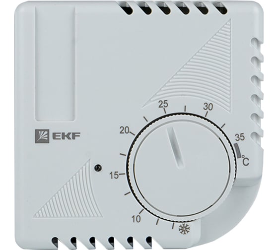 Термостат EKF NO/NC охлаждение/обогрев накладной 16A 230В IP20 PROxima thermo-no-nc-wall